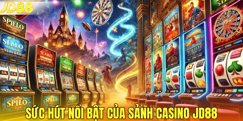 Sức hút nổi bật của sảnh casino JD88